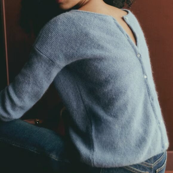 Sezane Gaspard / vintage blue with pearl buttons / small - Picture 2 of 11